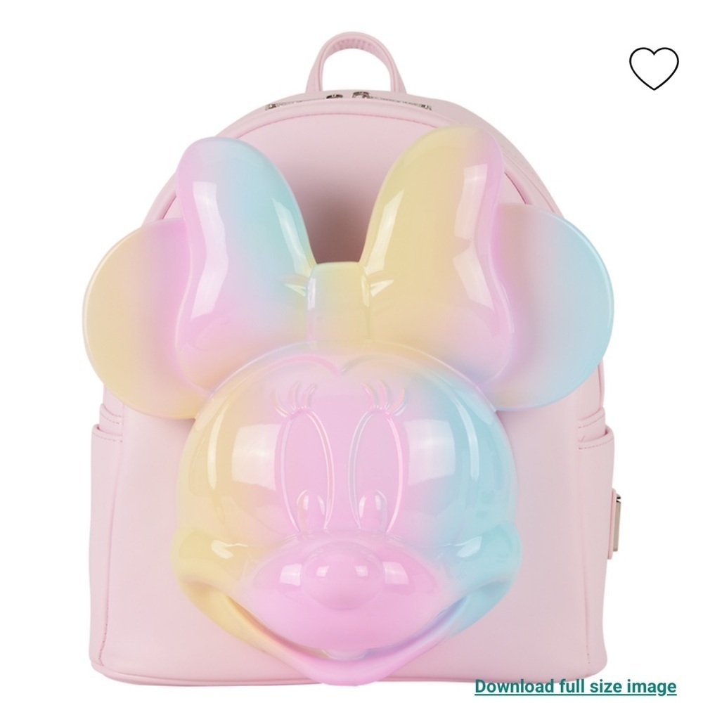 NEW Loungefly Minnie Mouse Pastel Tie-Dye Mini Backpack